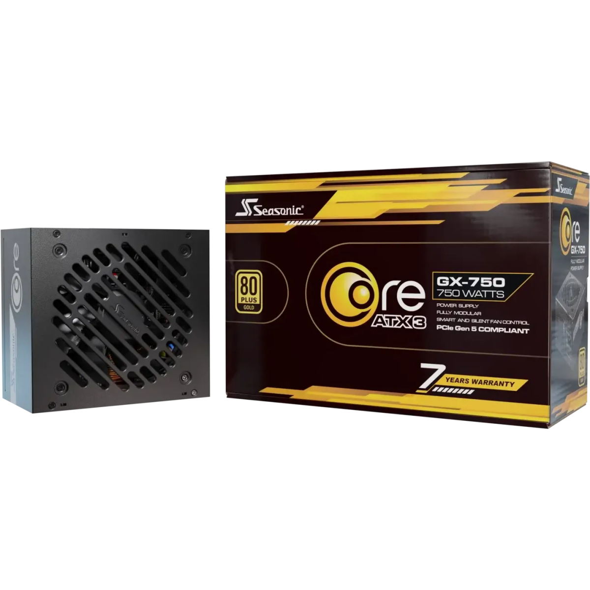 Netzteil 750W Seasonic Core GX-750 ATX 3.1 Black - SRP-CGX751-A5A32SF - Foto 10