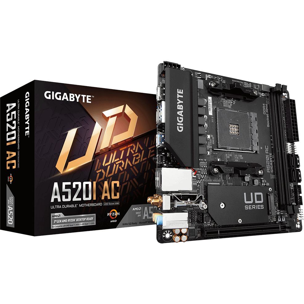Mainboard Gigabyte A520I AC - Foto 4