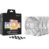 Gehäuseventilator Be Quiet Light Wings LX 120mm PWM White, 3 pcs (BL122)