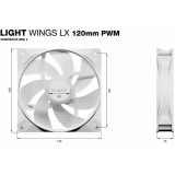 Gehäuseventilator Be Quiet Light Wings LX 120mm PWM White, 3 pcs (BL122)