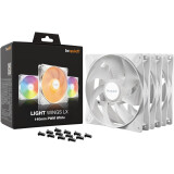 Ventilateur pour boîtier Be Quiet Light Wings LX 140mm PWM White, 3 pcs (BL128)