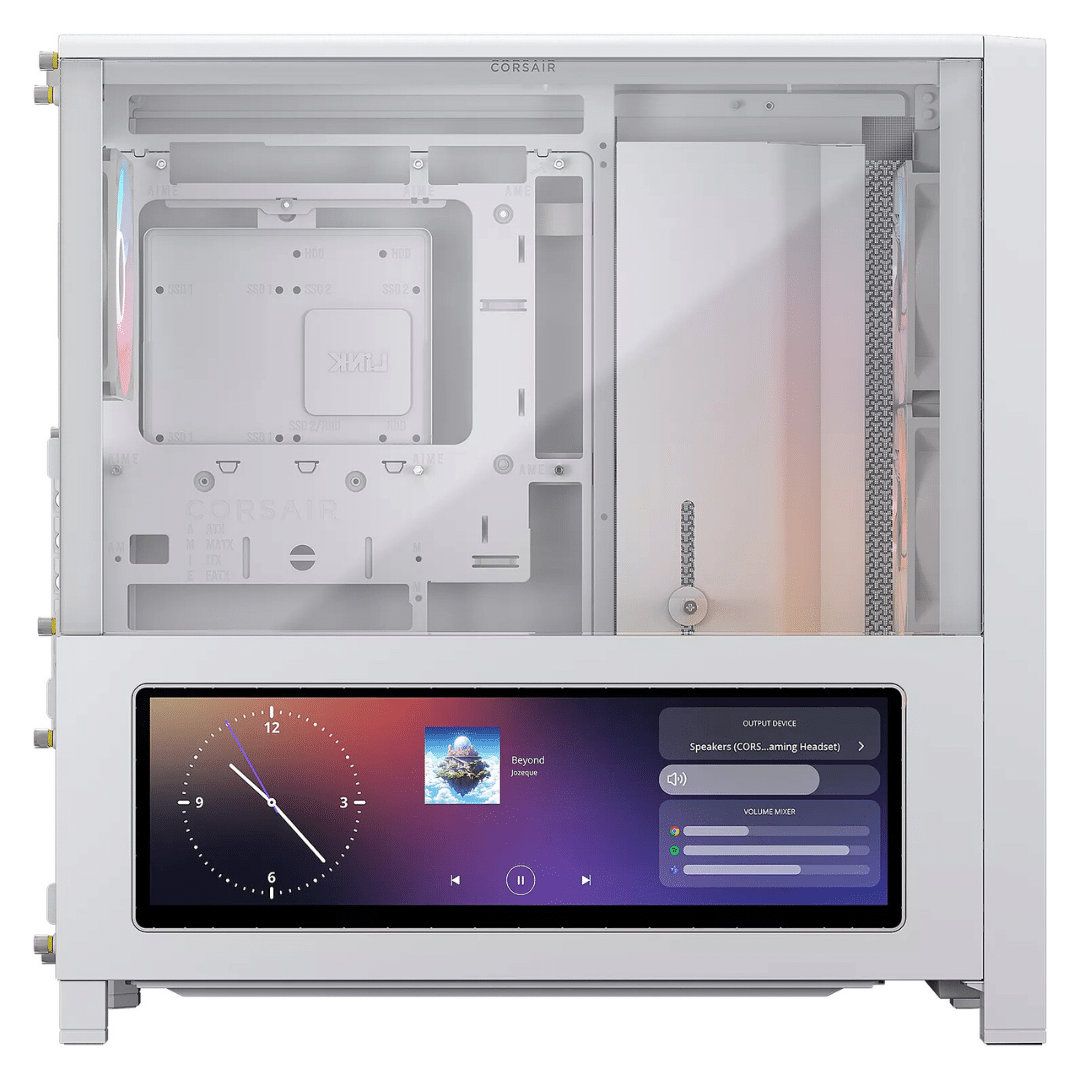 Gehäuse Corsair Frame 4000D LCD RS ARGB White (CC-9011327-WW) - Foto 4