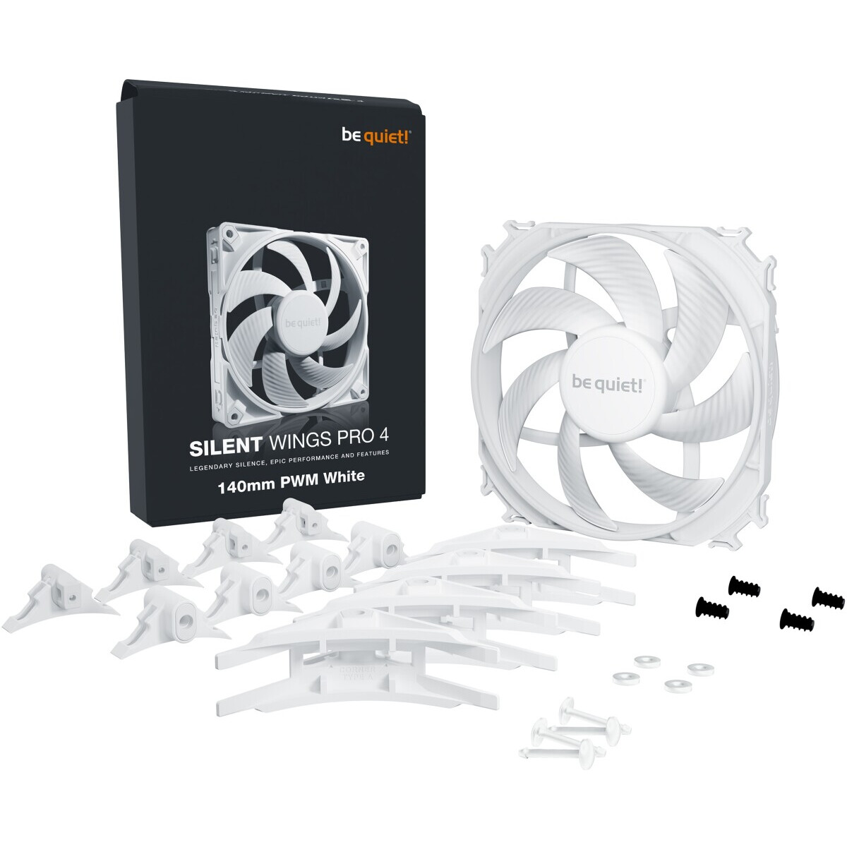 Gehäuselüfter Be Quiet Silent Wings Pro 4 140mm PWM White - BL119 - Foto 5