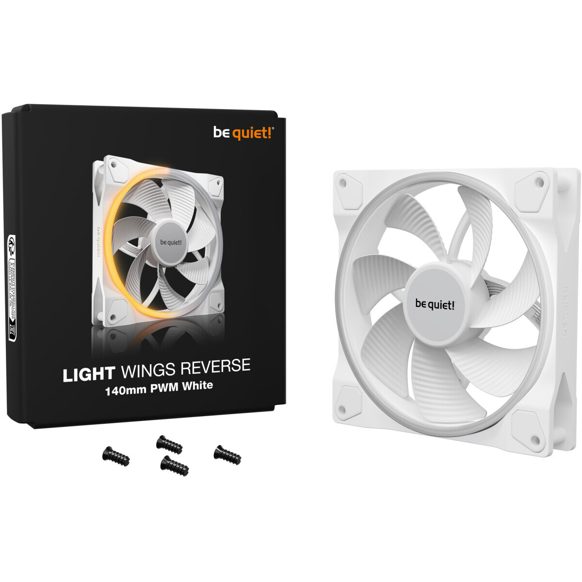 Ventilateur pour boîtier Be Quiet Light Wings 140mm PWM Reverse White - BL135 - photo 4