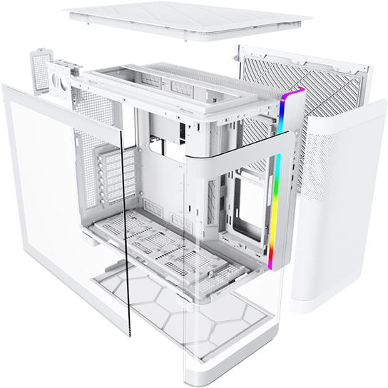 Gehäuse MONTECH KING 95 White - KING 95 WH - Foto 9