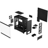 Corps Fractal Design Pop XL Air RGB Black TG Clear (FD-C-POR1X-06)