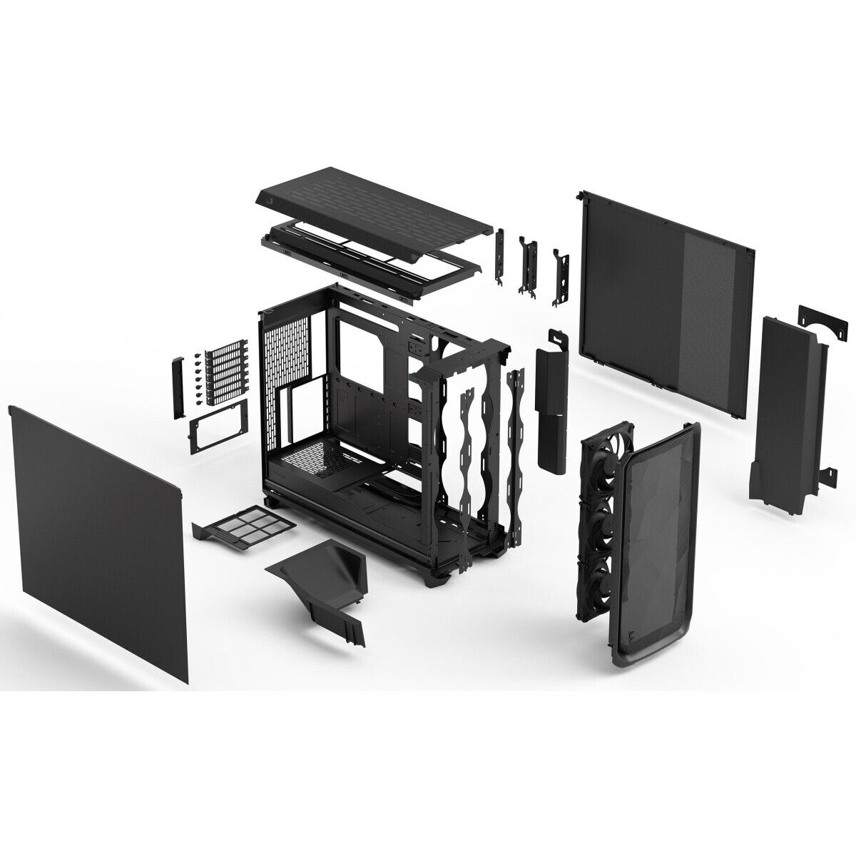 Gehäuse Fractal Design Meshify 3 XL Black Solid - FD-C-MES3X-01 - Foto 14