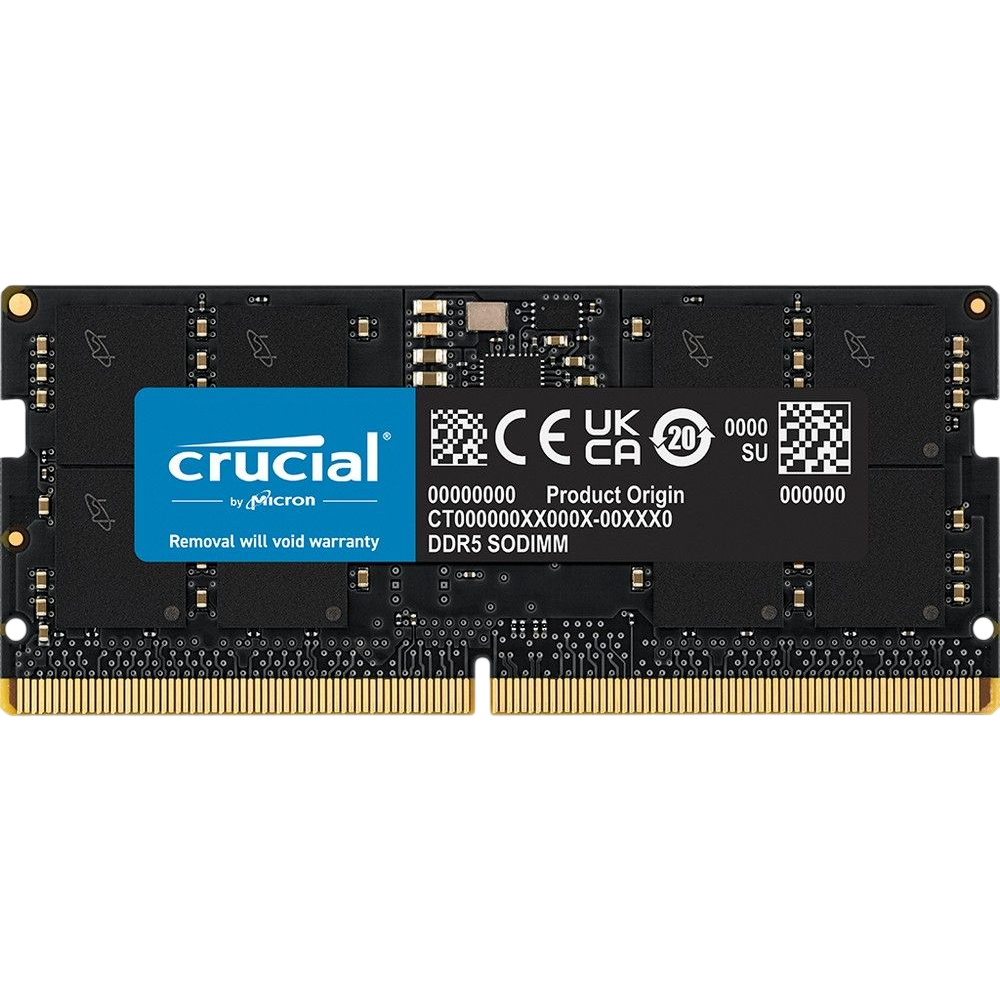 mémoire vive 32GB DDR5 5600MHz Crucial SO-DIMM (CT32G56C46S5T) OEM