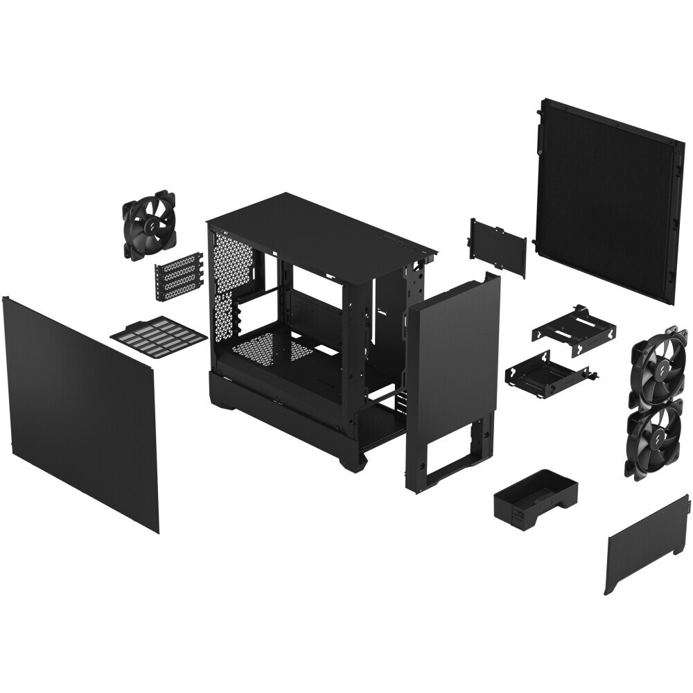 Gehäuse Fractal Design Pop Mini Silent Black Solid - FD-C-POS1M-01 - Foto 12