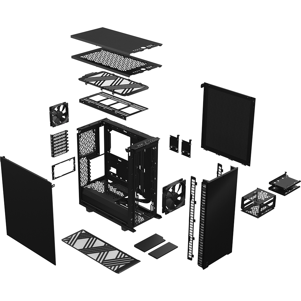 Gehäuse Fractal Design Define 7 Compact Black - FD-C-DEF7C-01 - Foto 21