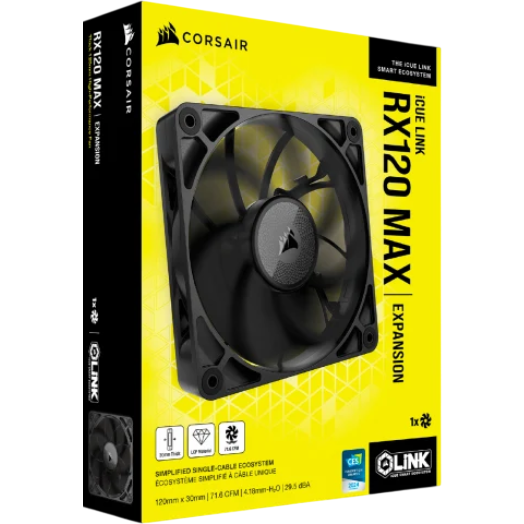 Lüfter für das Gehäuse Corsair iCUE LINK RX120 MAX Black (CO-9051041-WW) - Foto 3