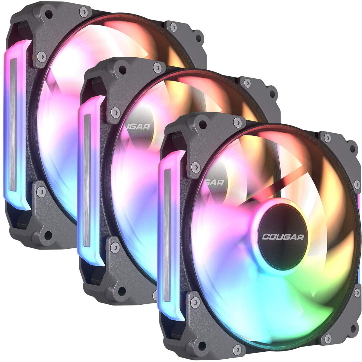Ventilateur pour boîtier Cougar APOLAR 120 ARGB Black (3 Fan Pack) - CF-APR12HB3-RGB