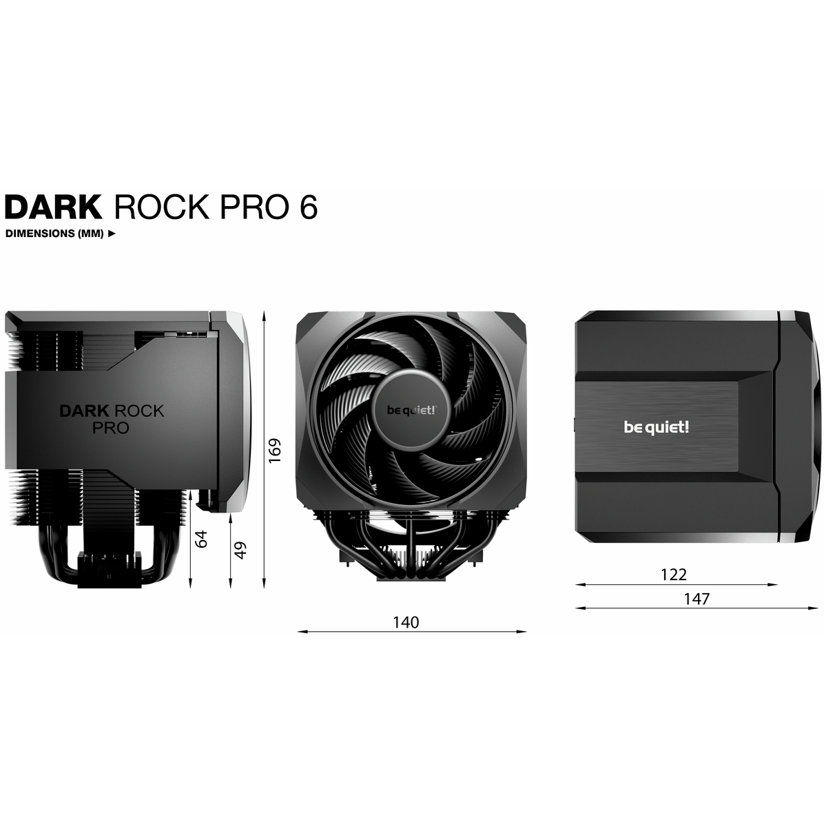 Luftkühler Be Quiet Dark Rock Pro 6 - BK048 - Foto 8