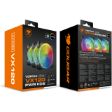 Gehäuselüfter Cougar VORTEX ARGB VX120 (3 Fan Pack) (CF-VX12HB3-RGB)