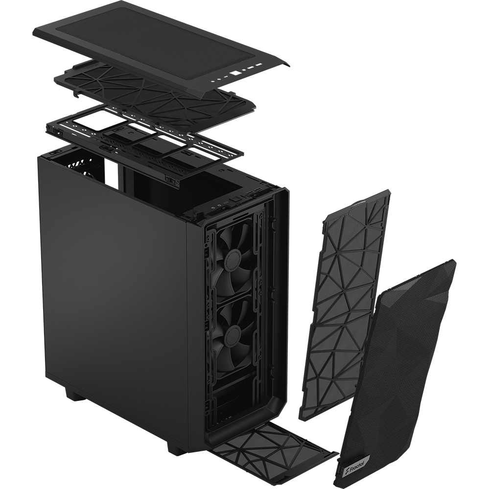 Gehäuse Fractal Design Meshify 2 Compact Solid Black - FD-C-MES2C-01 - Foto 13