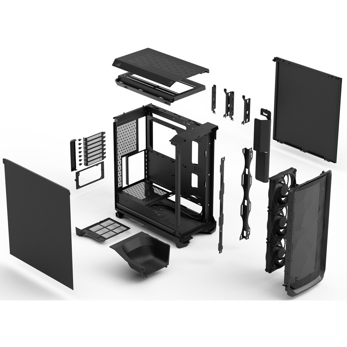 Gehäuse Fractal Design Meshify 3 Black Solid - FD-C-MES3A-01 - Foto 14