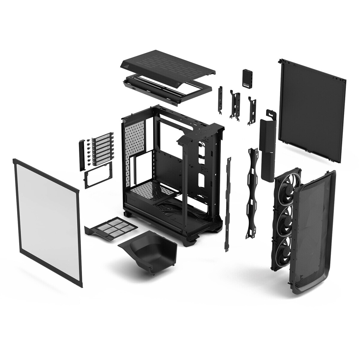 Corps Fractal Design Meshify 3 Ambience Pro RGB Black TG Light Tint - FD-C-MES3A-03 - photo 12