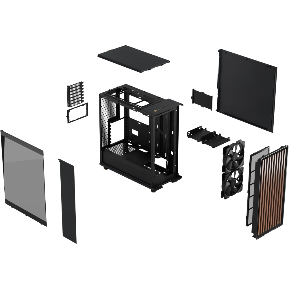 Gehäuse Fractal Design North Charcoal Black TG Dark - FD-C-NOR1C-02 - Foto 17