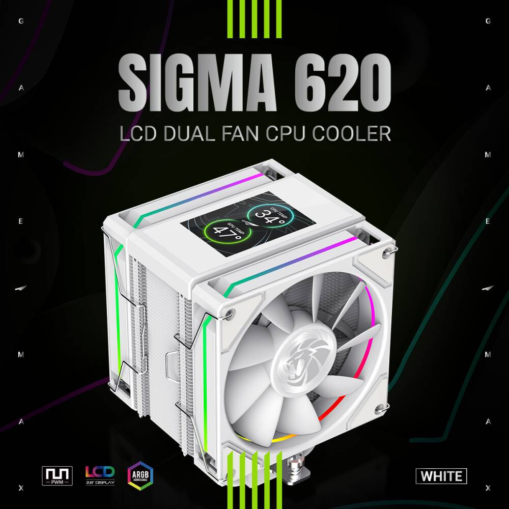 Kühler GameMax Sigma 620 White - 9502-0100R0112 - Foto 9