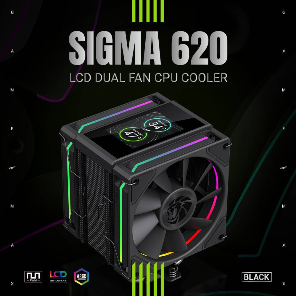 Kühler GameMax Sigma SIGMA 620 Black - 9502-0100R0111 - Foto 5