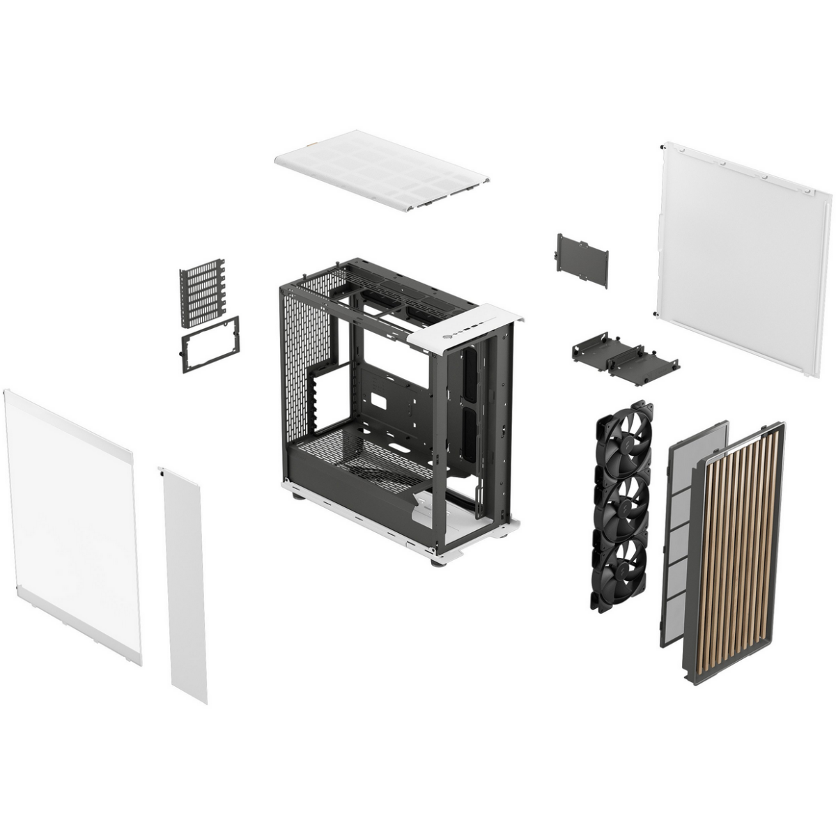 Corps Fractal Design North XL Chalk White TG Clear - FD-C-NOR1X-04 - photo 18