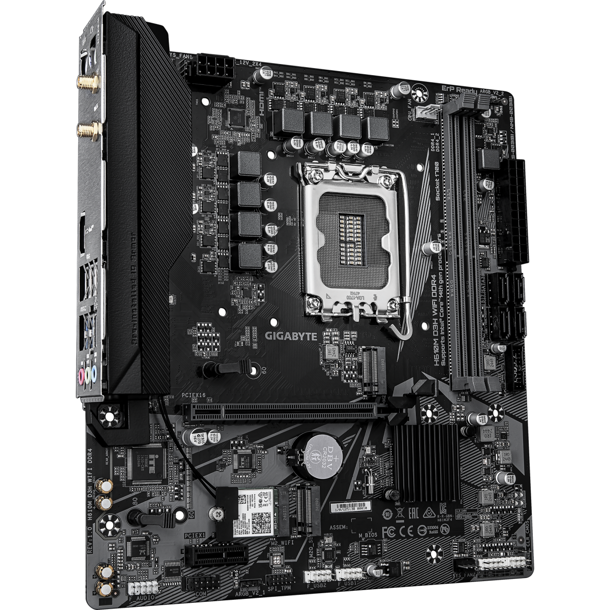 Mainboard Gigabyte H610M D3H WIFI DDR4 - Foto 2