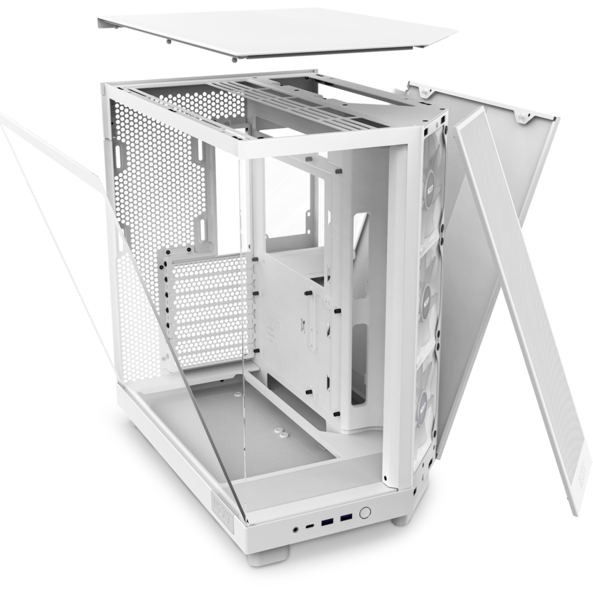 Gehäuse NZXT H6 Flow RGB White - CC-H61FW-R1 - Foto 6