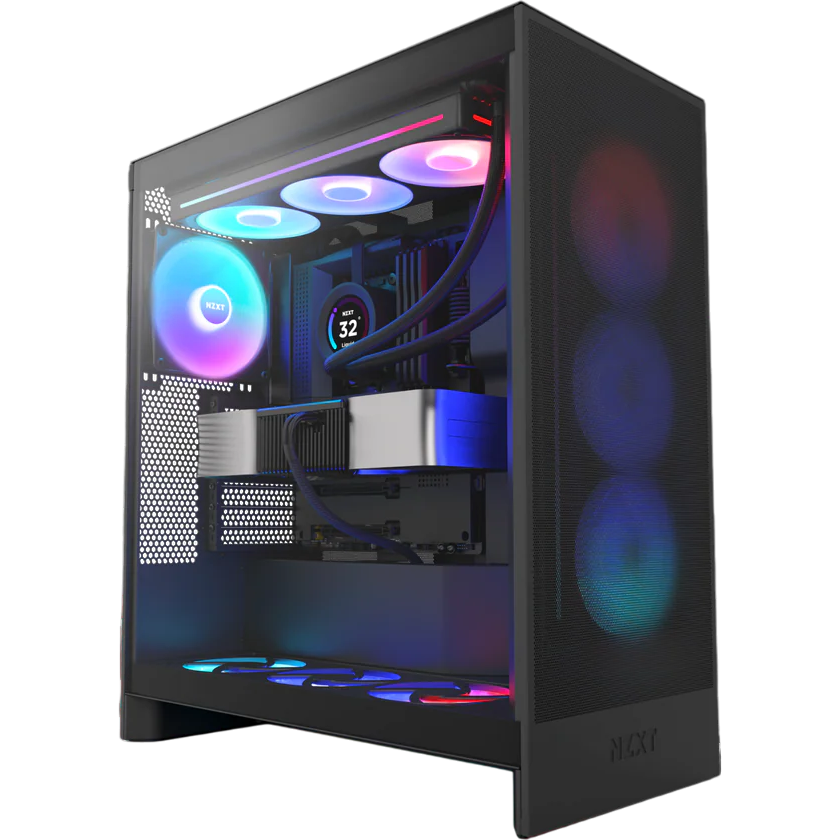 Boîtier NZXT H7 Flow RGB Black - CM-H72FB-R1