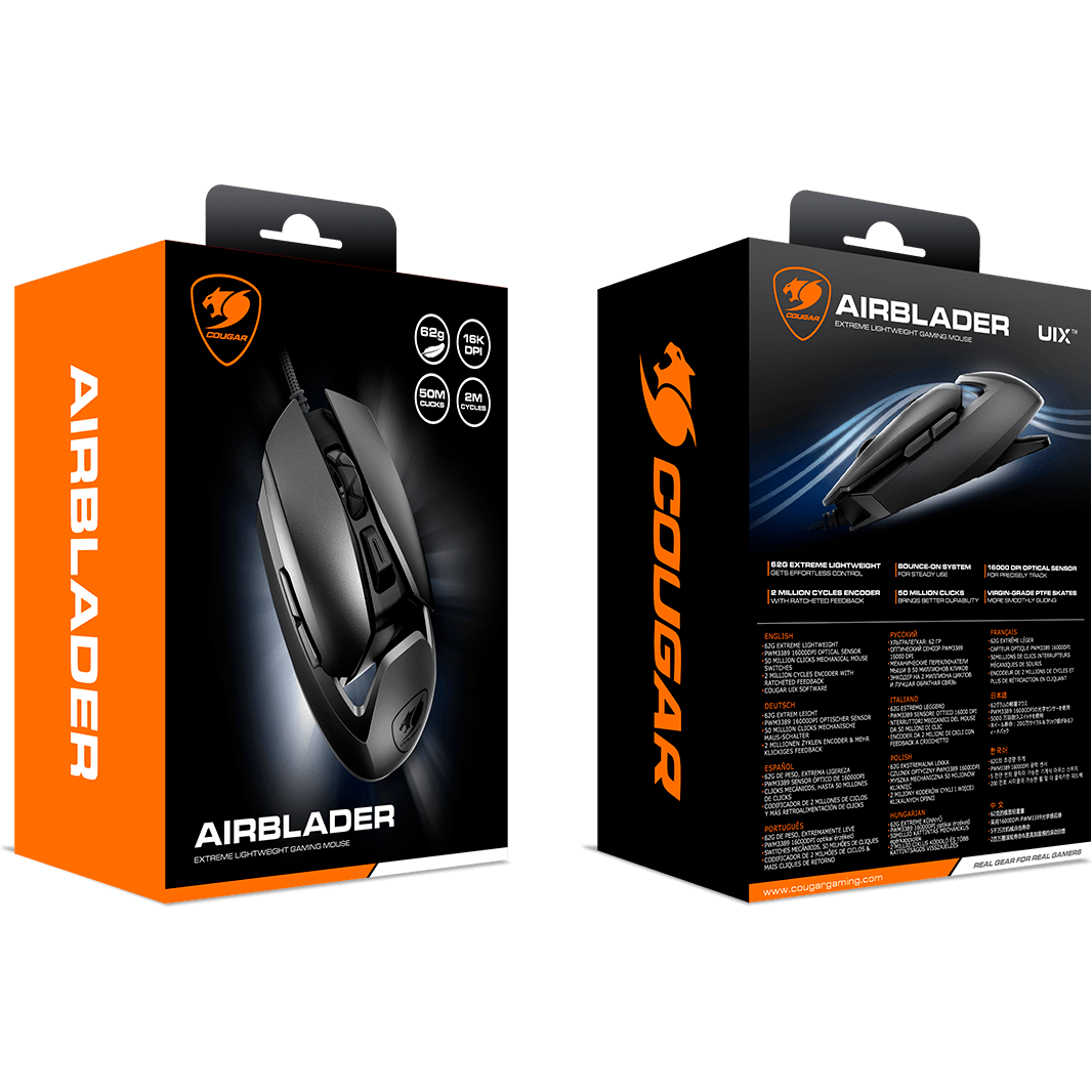 Maus Cougar AirBlader Black - CGR-WONB-410M - Foto 9