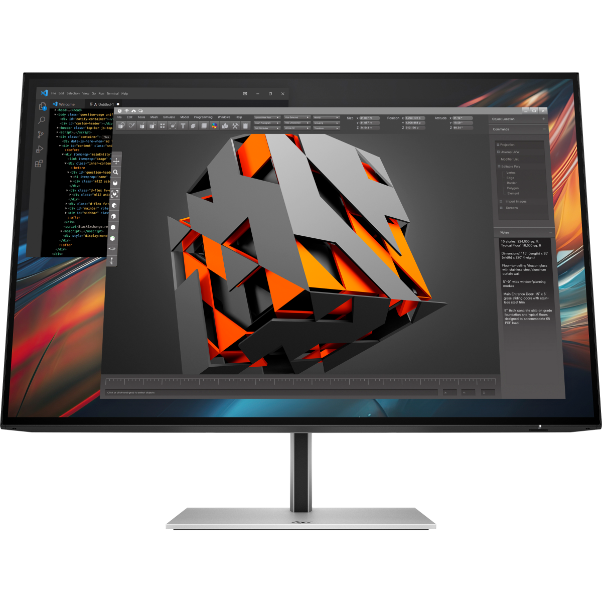 Moniteur HP 24" Série 724pu 7 Pro (8Y2F7AA) - photo 4