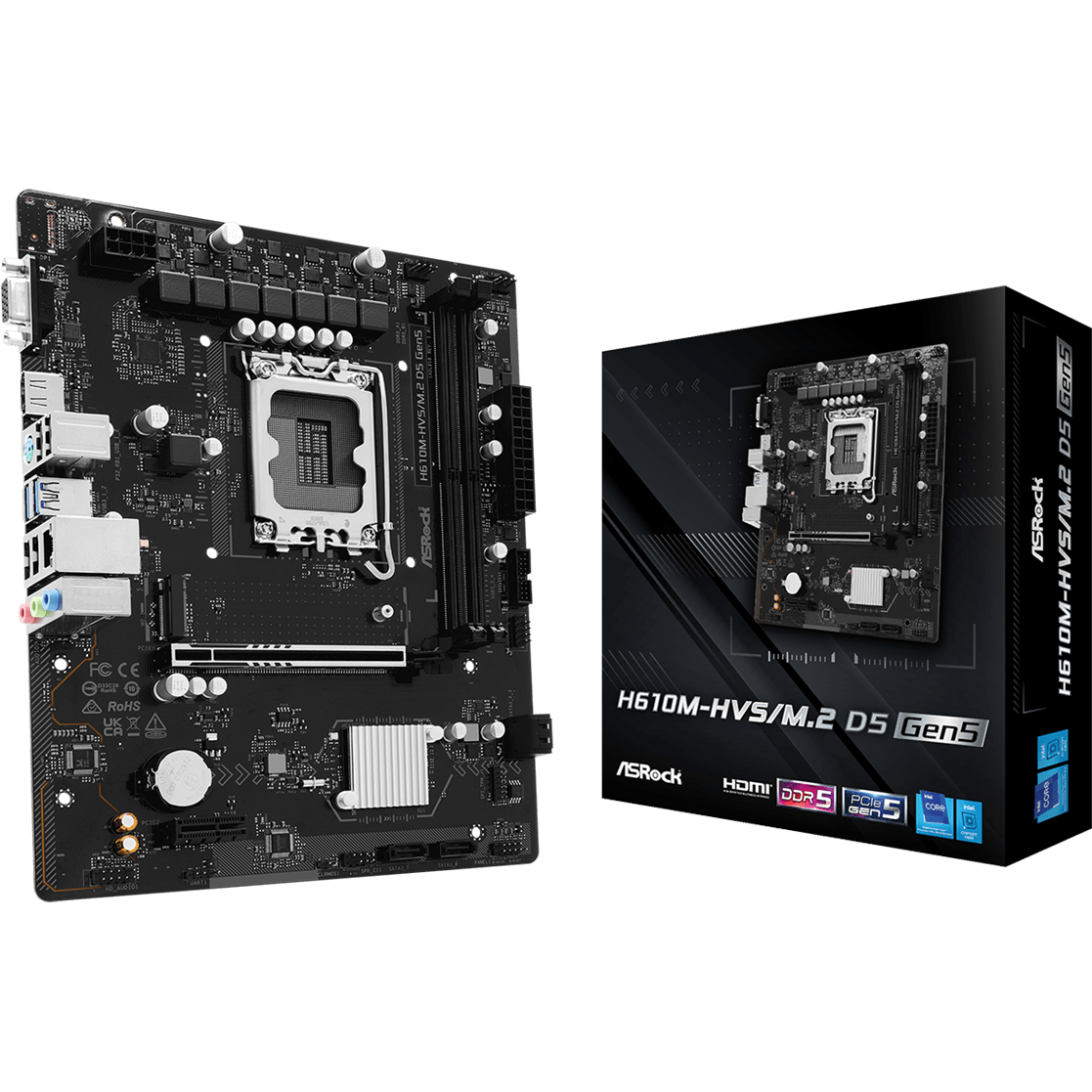 carte mère ASRock H610M-HVS/M.2 D5 Gen5 - photo 5