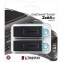 USB-Flash-Laufwerk 64GB Kingston DataTraveler Exodia Schwarz/Türkis (DTX/64GB-2P) (2 Stück)