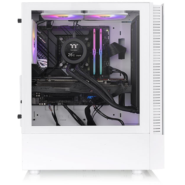 Gehäuse Thermaltake View 200 TG ARGB Snow (CA-1X3-00M6WN-00) - Foto 3