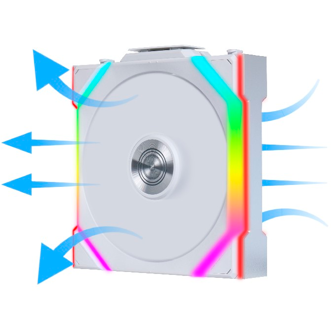 Ventilateur pour boîtier Lian Li UNI Fan SL Wireless 120 Reverse Blade White - G99.12RSL1W1W.00 - photo 6