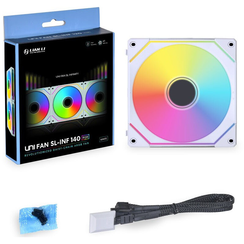 Gehäuselüfter Lian Li UNI Fan SL Infinity 140 White - UF-SLIN140-1W - Foto 6