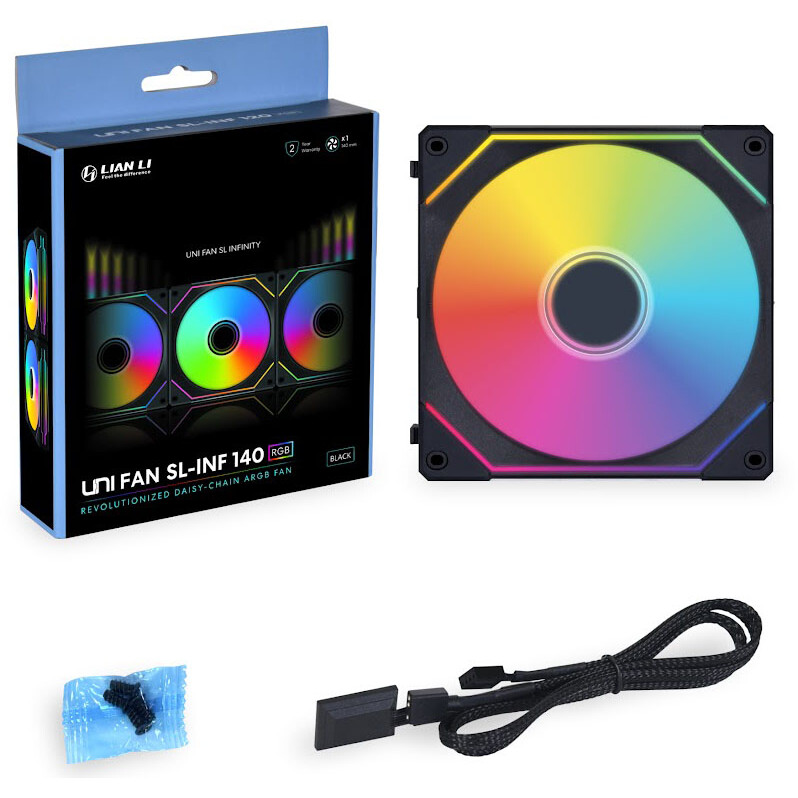 Ventilateur pour boîtier Lian Li UNI Fan SL Infinity 140 RGB Black - UF-SLIN140-1B - photo 6