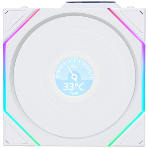 Gehäuselüfter Lian Li UNI Fan TL Wireless LCD 120 White - 12TLLCD1W1W