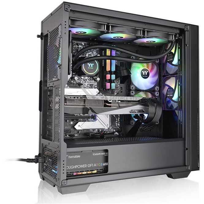 Gehäuse Thermaltake Divider 370 TG ARGB Black (CA-1S4-00M1WN-00) - Foto 2