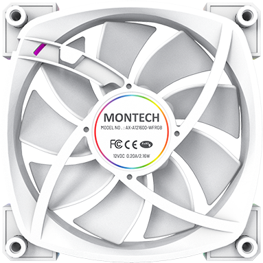 Gehäuselüfter MONTECH AX120 PWM WHITE - Foto 4