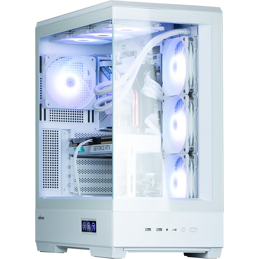 Gehäuse Zalman P50 DS White - Foto 2