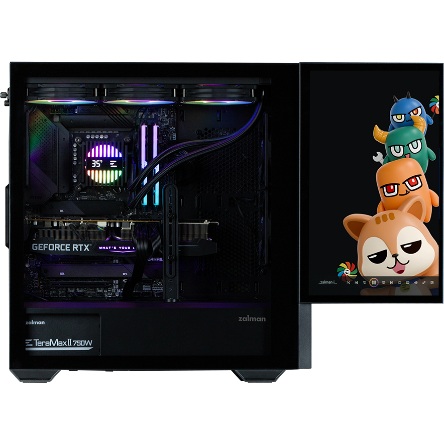 Gehäuse Zalman Z10 DS Black - Foto 6