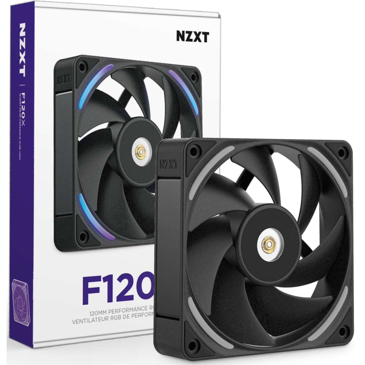 Ventilateur pour boîtier NZXT F120X Black - RF-U12PN-B1 - photo 2