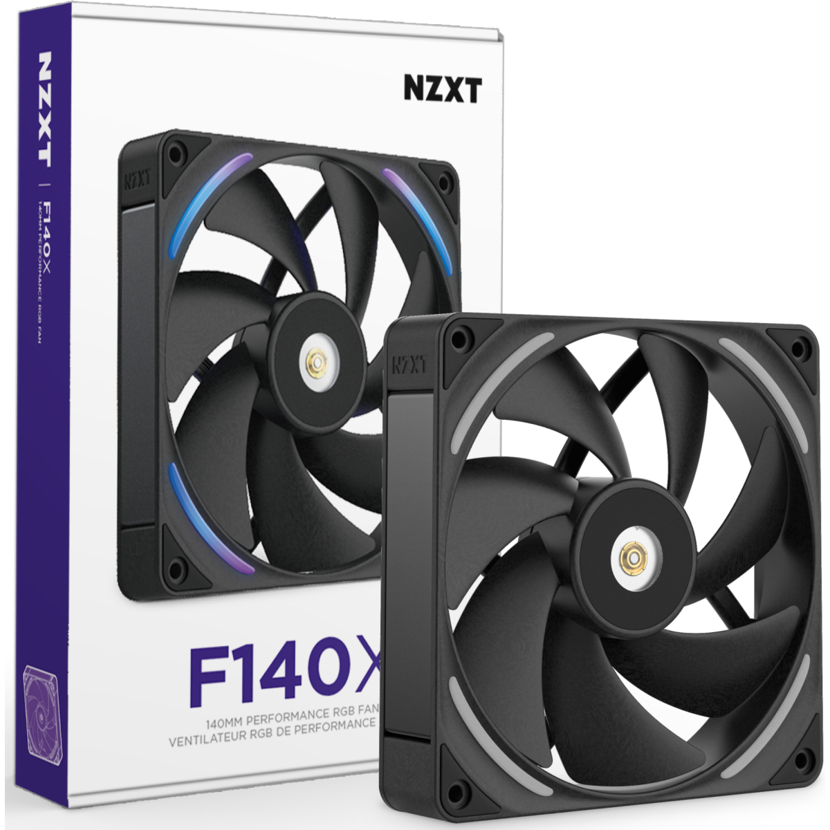 Ventilateur pour boîtier NZXT F140X Black - RF-U14PN-B1 - photo 2