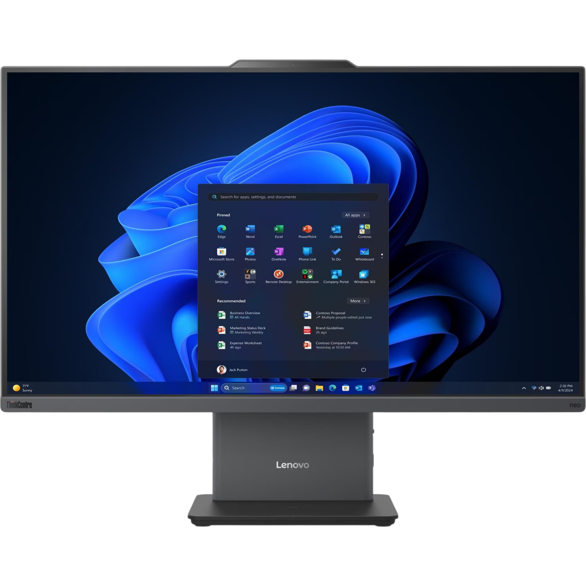 Monoblock Lenovo ThinkCentre neo 55a 24 Gen 6 Luna Grey (13FA004NFR)