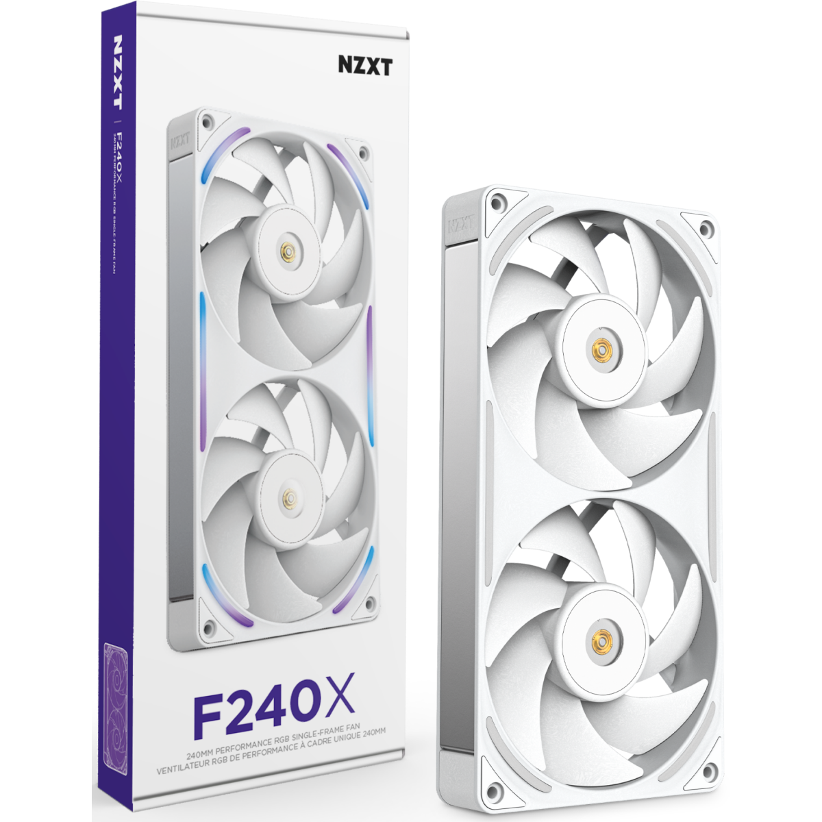 Gehäuselüfter NZXT F240X White - RF-U24PN-W1 - Foto 2