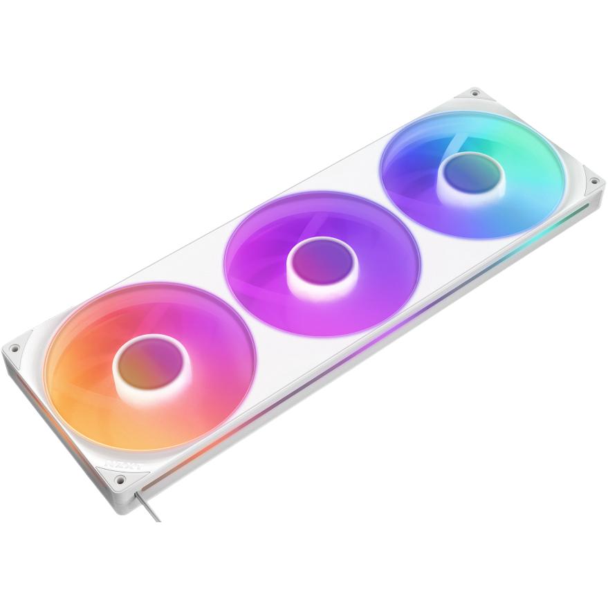 Gehäuselüfter NZXT F420 RGB Core White - RF-U42HF-W1 - Foto 2