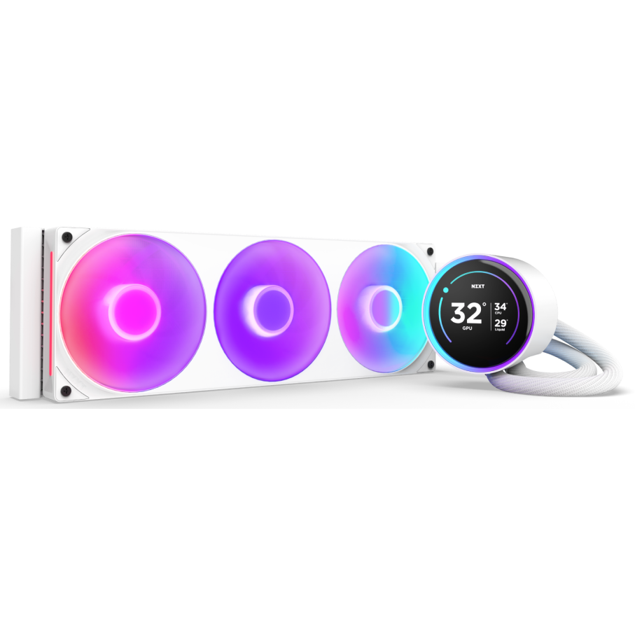 Kühlsystem mit Flüssigkeitskühlung NZXT Kraken Elite 360 RGB White (RL-KR36E-W2)