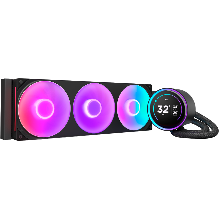 Kühlsystem für Flüssigkeitskühlung NZXT Kraken Elite 360 RGB Black (RL-KR36E-B2)