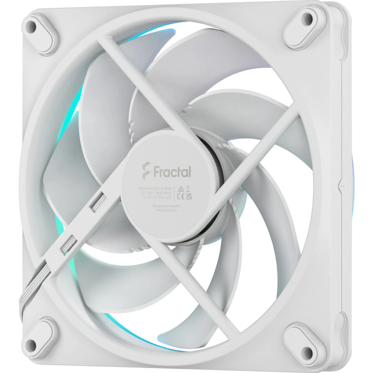 Ventilateur pour boîtier Fractal Design Momentum 14 RGB White - FD-F-MR1-1402 - photo 3