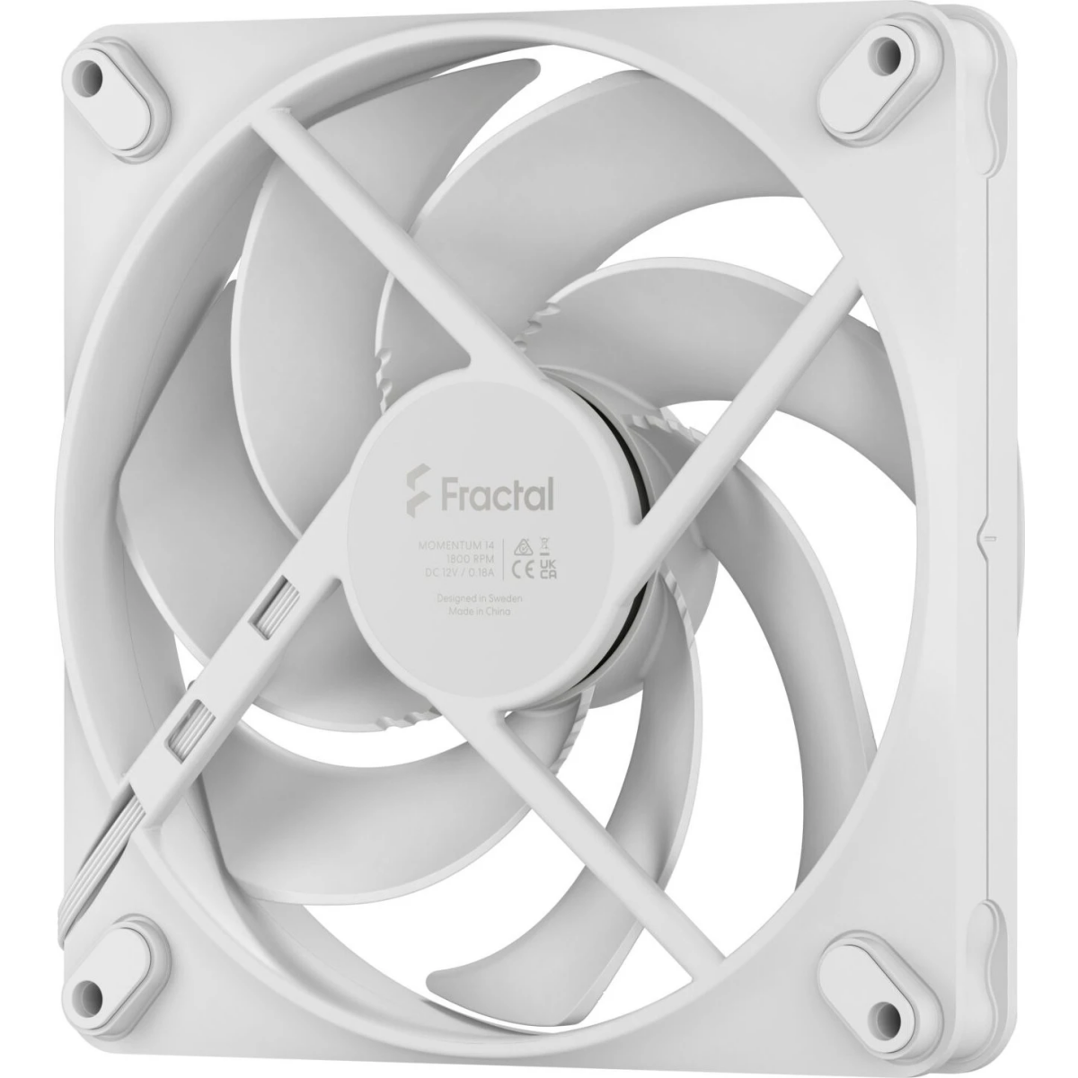 Gehäuselüfter Fractal Design Momentum 14 White - FD-F-MO1-1402 - Foto 3